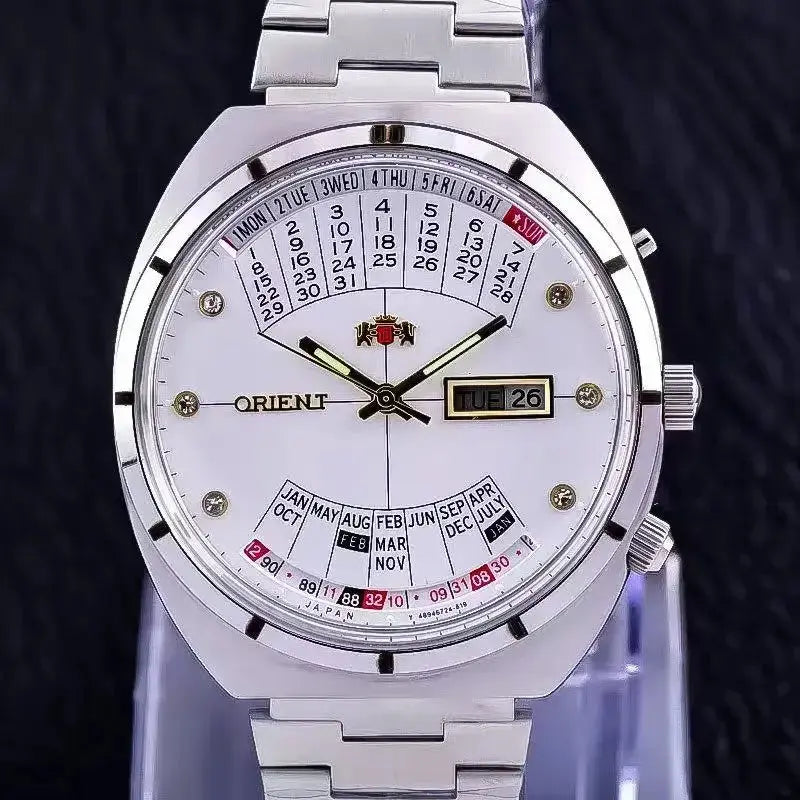Orient Double Lion — montre automatique homme calendrier perpétuel acier 316L — IMPERIUM